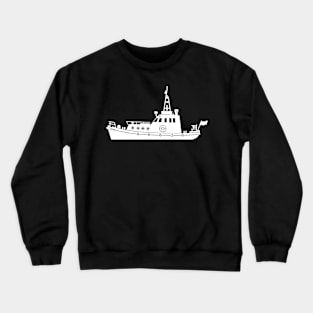 Fishing Trawler Silhouette Crewneck Sweatshirt